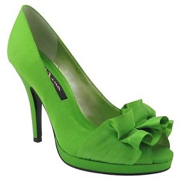 Appreciating Lime Green Heels for prom.